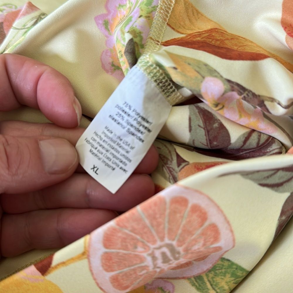 Beyond Yoga Olympus High Waist Leggings Limoncello Leafy Citrus NEW Size XL - Picture 11 of 12